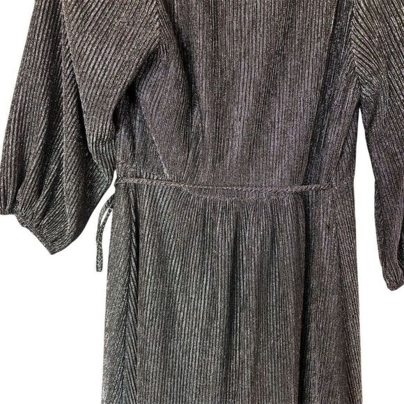 Sugarlips Women's Marly Shimmer Abelia Hi Low Wrap Dress size Small - Picture 12 of 16